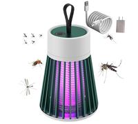 Mozzguard Lampe Anti Moustique Buzzbug Tueur De Moustiques, Chargement USB Mozz Guard 2.0, Eliminez 99% Desmoustiques Naturellement (Vert Rech/USB+Fch)