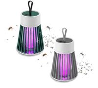 Mozzguard Mosquito Zapper 2024 Mozz Guard Mosquito Zapper Lampe anti-insectes avec lampe UV, rechargeable par USB, avec batterie de 2000 mAh, lampe anti-moustiques pour camping, jardins, intérieur (2