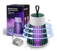 Mozzguard Mosquito Zapper 2024 Mozz Guard Mosquito Zapper Lampe anti-insectes avec lampe UV, rechargeable par USB, avec batterie de 2000 mAh, lampe anti-moustiques pour camping, jardins, intérieur