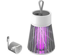 Mozzguard Mosquito Zapper, Lampe Anti Moustique Interieur, 2025 Nouvelle USB Portable LéGer Rechargeable, Adapté à L'IntéRieur, Aux Jardins Domestiques, Au Camping et Aux Pique-Niques (Gris)