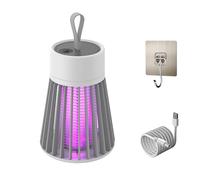 Mozzguard - Mozz Guard Mosquito Zapper - Lanterne Anti-Moustiques Étanche et Portable | Solution Idéale pour Le Camping, Les Soirées en Extérieur, Le Jardin et l’Usage Intérieur (Gray)