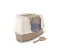 MP Bergamo Maison De Toilette d'angle Corner + Pelle À Litiere pour Chat Beige Beige
