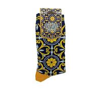 MP CREATIVE Chaussettes Noël Homme Femme Cadeau Fou Différents Motifs Chaussettes Coton Taille Unique, Faïence bleue, Taglia unica Tall