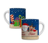 MP CREATIVE SRL Tasse de Noël personnalisée avec nom de tasses personnalisées, 11 ounces