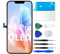 MP+ Écran OLED de remplacement pour iPhone 13 Pro [OLED], [Full HD] [COF] Écran tactile Retina 3D avec kit d'outils de réparation et adhésif étanche