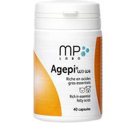 MP Labo Agepi Riche En Acides Gras Essentiels Oméga 3 Et 6 Chiens Et Chats 40 Capsules