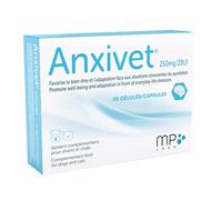 MP Labo Anxivet® - Favorise Le Bien-être et l'Adaptation Face aux Situations Stressantes du Quotidien pour Chien et Chat (250 MG 28 UI 30 gélules)