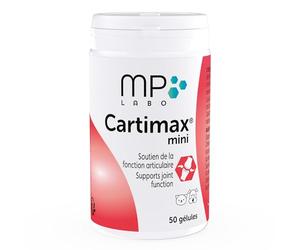 MP Labo Cartimax® Mini 50 Gélules | Soutien de la Fonction Articulaire pour Chien et Chat - Glucosamine, Harpagophytum, Reine des Prés, Bambou et Oligo-éléments