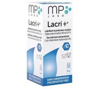 MP Labo Solution oculaire Lacri+ – Hyaluronate de sodium réticulé – Pour chien et chat – 10 ml