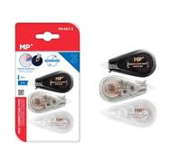 MP Lot de 3 rouleaux correcteurs souris, 6 m x 5 mm, ruban correcteur précis, effaçable immédiatement, pour bureau, bureau à domicile ou école, compacts