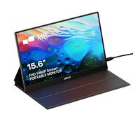 MP Mobile Pixels Écran portable pliable 15,6" 1080p Full HD pour ordinateur portable, Plug and Play, USB C/HDMI avec étui intelligent pour MacOS/Windows/Android/Switch