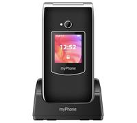 myPhone Téléphone portable Rumba 2 Clapet 2,4" Grandes touches, Bouton SOS, Bluetooth Noir