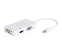 MP power @ 3 en 1 Mini DisplayPort vers HDMI DVI VGA pour MacBook Air Mac Pro Microsoft Surface Pro