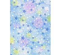 MP Studio KD14-144 Toile imprimée AIDA avec étoiles bleues pour point de croix. Toile colorée 14 ct