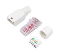LogiLink Fiche RJ45 Cat.6A à monter sur le terrain, montage sans outil