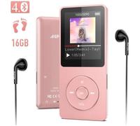 MP3 Bluetooth 4.0 avec Boutons Tactiles 16Go, Lecteur Musique Sport Portable avec Podomètre, Radio FM, Supporte Carte Micro Sd,