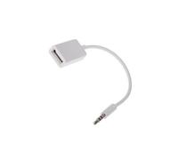 MP3 casque de 3,5 mm mâle vers port USB Adaptateur câble cordon de Jack d'entrée audio auxiliaire