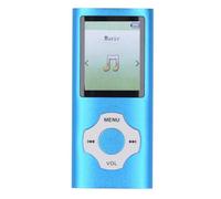 MP3 MP4 Player, 1.8in Color Screen Portable Music Player with Electronic Book Voice Record, 128gb Expandable Video Music Player, HiFi Music Supports Txt Format, Voice Recorder (Bleue)