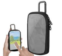MP4 Player Case, MP3 Étui de transport avec fenêtre transparente, MP3 MP4 Holder Bag, étui de lecteur de musique de voyage, étui lecteur MP3 MP4, carte mémoire, câble USB, disque U, écouteurs