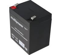 MP5-12C Multipower Batterie au plomb 12 Volt 5Ah résistante aux cycles avec Faston 6,3mm