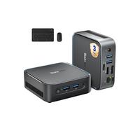 MP50 Mini PC avec Souris et Clavier, Ryzen 3500UWin-11 Pro,16Go+512Go SSD, Mini Ordinateur de Bureau Silencieux Wifi5 Noir