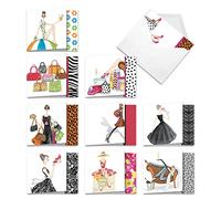 Mp5067 Head Over Heels carte d'anniversaire - Nobleworks la conception, l'art de Deborah Koncan 10 All Occasions Note Cards (MQ5067OCB-B1x10)