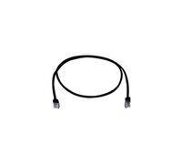 Telegärtner Câble réseau RJ45 100008524 Cat5e F/UTP 3 m Noir ignifuge avec manchon anti-pliage