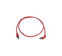 MP8 FS 500 - Cordon de raccordement - RJ-45 (M) pour RJ-45 (M) - 1 m - SFTP, PiMF - CAT 6a - connecteur à 90°, démarré, sans halogène, sans crochet,