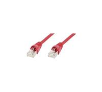 Telegärtner Câble réseau 100008828 RJ45 CAT6a S/FTP 7,5 m rouge ignifuge manchon de protection
