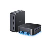 Blackview MP80 Mini PC Intel Alder Lake N97 (jusqu'à 3.6 GHz) 16GB LPDDR5 RAM 512GB M.2 SSD, (Meilleur que N95 et N100),4K UHD Mini PC Desktop, 3 HDMI, Gigabit Ethernet, 5G WiFi, USB 3.0*3, Business