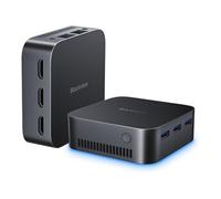 Blackview MP80 Mini PC Noir : Intel Alder Lake N95 (jusqu'à 3,4 GHz) 16 Go RAM 512 Go SSD Windows 11 Pro 4K Ultra-HD 3 HDMI Ethernet Gigabit WiFi 5G-(Poids 214g) Noir