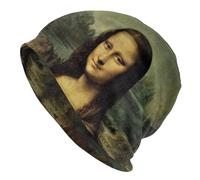 MPBGAOGP Bonnet tricoté pour la Chaleur, Personnalisé Classique Leonardo Da Vinci Tuques Caps Mode Unisexe Hiver Chaud Tricoté Chapeau Adulte Peinture Art Bonnet Chapeaux