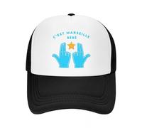 MPBGAOGP Casquette de Baseball pour Hommes, personnalisé C’est Marseille Bebe JUL Trucker Hat Hommes Femmes Réglable Adulte Casquette De Baseball Printemps Papa Chapeau, Cadeau