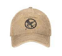 MPBGAOGP Casquette de Baseball pour Hommes, The Mockingjays Casquette de Baseball Vintage en détresse lavé Classique Film Snapback Cap Hommes Femmes Chapeaux réglables en Plein air, Cadeau