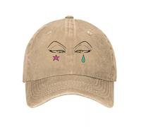 MPBGAOGP Casquette Trucker pour Hommes Hisoka Eyes Unisexe Style Casquettes de Baseball Anime en Détresse Washed Chapeaux Vintage Outdoor Running Golf Snapback Hat Cadeaux de l’Enseignant