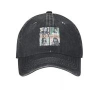 MPBGAOGP Casquettes Homme,90 'S Mom Vibes Fête des Mères Cadeau Drôle Maman Vie Denim Chapeau Respirant Design Golf Chapeau Casquette De Baseball pour Hommes,Cadeaux Anniversaire Homme