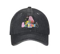 MPBGAOGP Casquettes Homme,Barbapapa Vintage Anime Coloré Dessin animé Otaku Mode Demin Cap Respirant Design Chapeaux Femme Casquette de Baseball pour Hommes,Cadeaux Anniversaire Homme