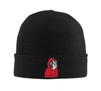 MPBGAOGP Chapeau Homme Bouledogue français Bonnets tricotés pour Femmes Hommes Bonnet Automne Hiver Chapeau Boston Terrier dans Un Sweat à Capuche Rouge Bonnets Chauds Cadeaux personnalisés