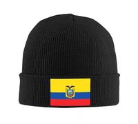 MPBGAOGP Hiver Chaud Chapeau Personnalisé Drapeau De L’Équateur Skullies Bonnets Caps Cool Hiver Chaud Hommes Femmes Tricot Chapeau Adulte Unisexe Équatorien Fier Bonnet Chapeau Cadeau