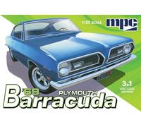 MPC 1969 Plymouth Barracuda 1:25 Scale Model KIt modélisme, MPC994/12, Multicolore