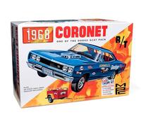 MPC Dodge Coronet 1968 Hardtop w/Remorque Kit de modèle à l'échelle 1:25