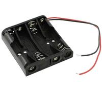 MPD BC4AAAW Support de pile 4x LR3 (AAA) raccordement par fils (L x l x H) 51 x 48 x 13 mm