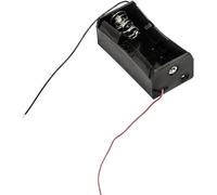 MPD BHDW Support de pile 1x LR20 (D) raccordement par fils (L x l x H) 69 x 36 x 27 mm