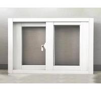 MPENGOZ Fenêtre de Garage coulissante Horizontale en Verre trempé de 5 mm d'épaisseur, Cadre en Aluminium, pour abris de Jardin, salles de Bains, sous-sols et puits de lumière (7