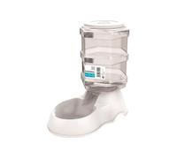 MPETS Distributeur de croquettes He agonal 3500ml Pour chien Blanc