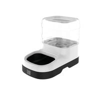 MPETS Distributeur de croquettes NILE - Pour chien et chat - 1500ml - Noir et blanc