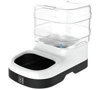 MPETS Distributeur d'eau NILE - Pour chien et chat - 1500ml - Noir et blanc