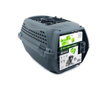 M-Pets Caisse de transport pour chat ECO GIRO – Plastique – Taille M – Gris