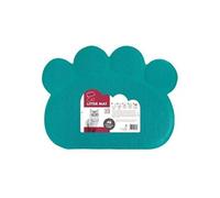 MPETS Tapis sortie maison de toilette Paw - Pour chat - 60x45cm - Bleu