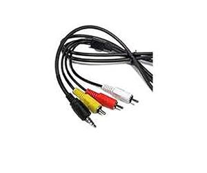MPF Products VMC-20FR Câble audio vidéo AV RCA de remplacement compatible avec certains caméscopes numériques Sony (modèles compatibles répertoriés dans la description ci-dessous)